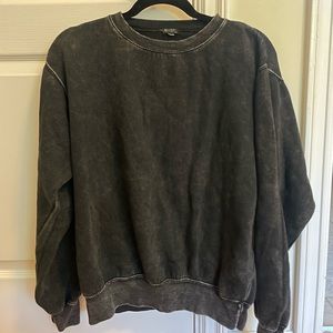 Brandy Melville ashy black crew neck sweatshirt